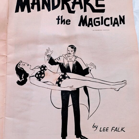 VTG Rare 1972 Mandrake the Magician Giant Comic Album Lee Falk 14*11 Book - Picture 3 of 8